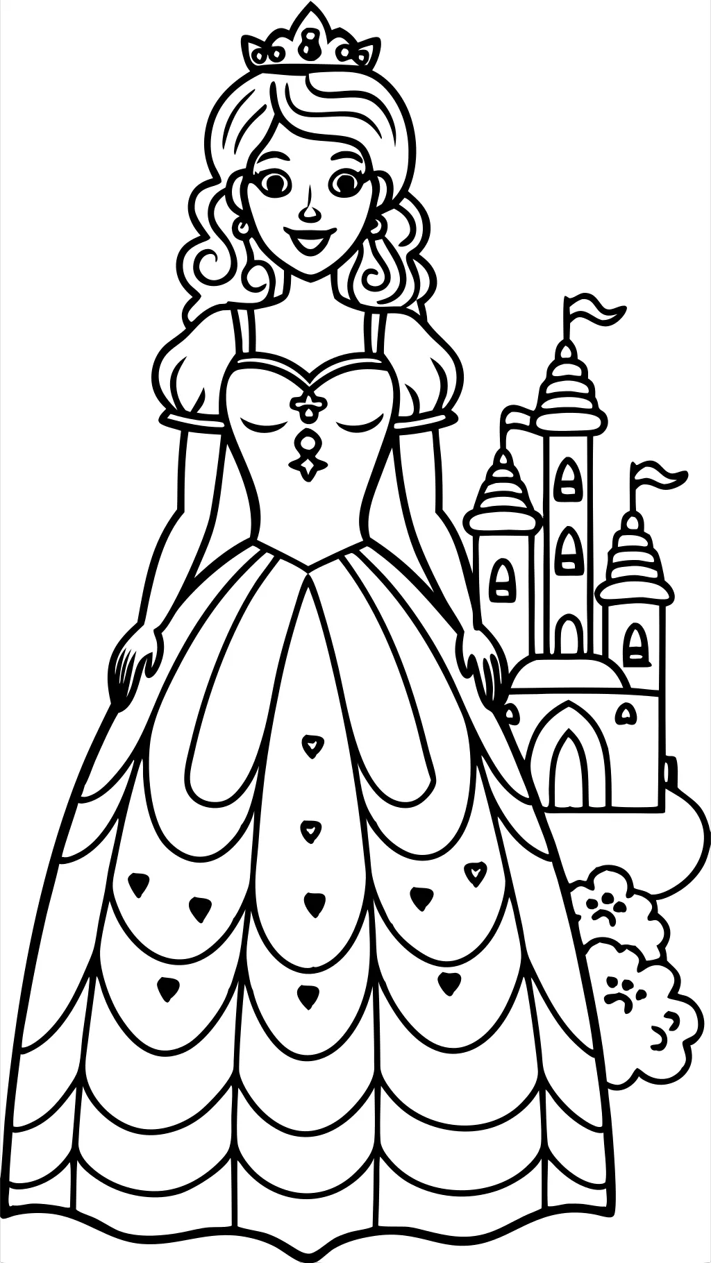 adult princess coloring pages